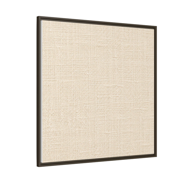 Woven Art Sage &amp; Cream Framed Canvas Wall Art