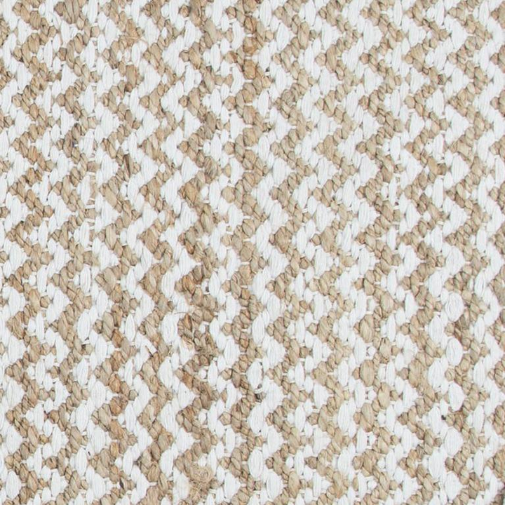 Boho Aesthetic Hand Woven Flat Weave Pile Jute/ Wool Rug, 3' x 5' | Biophilic Design Airbnb Decor Furniture 