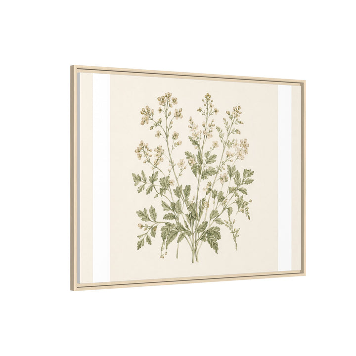 Sage &amp; Cream Framed Canvas Wall Art