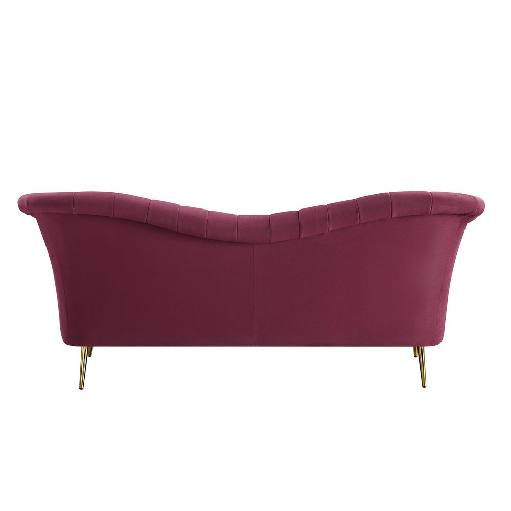 Boho Aesthetic Le Chambéry | Luxury Modern Red Velvet Lounge Sofa | Biophilic Design Airbnb Decor Furniture 