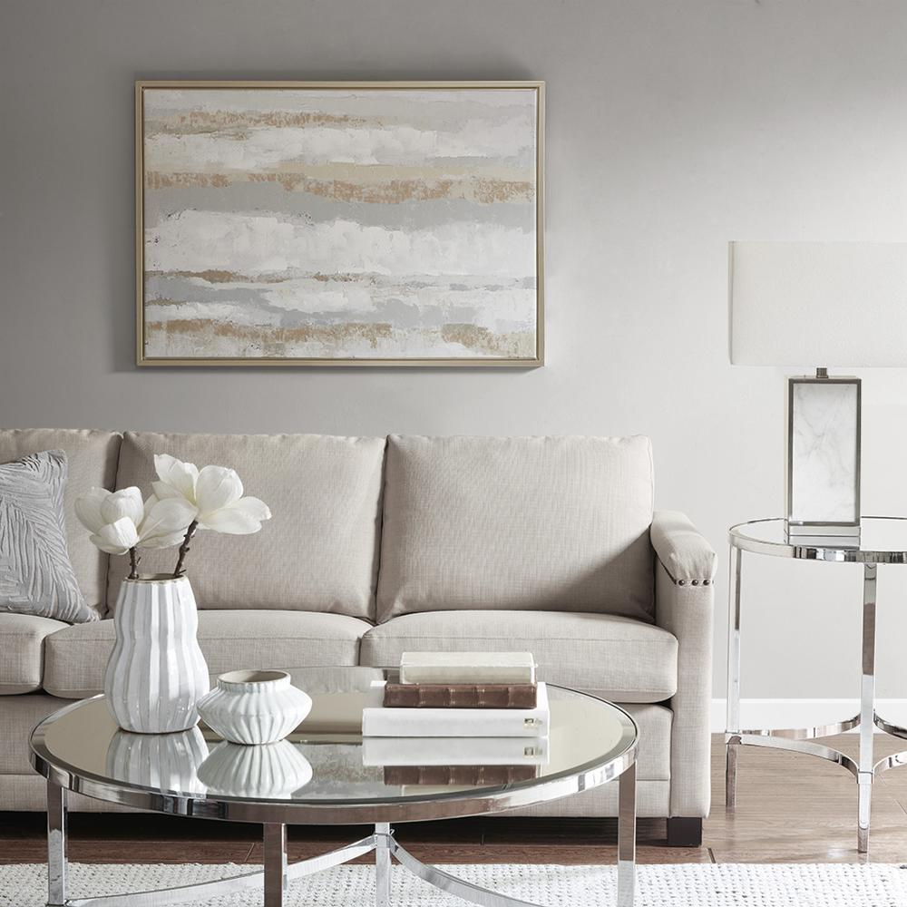 Boho Aesthetic Embellishment Framed Canvas with Gold Foil | Biophilic Design Airbnb Decor Furniture 