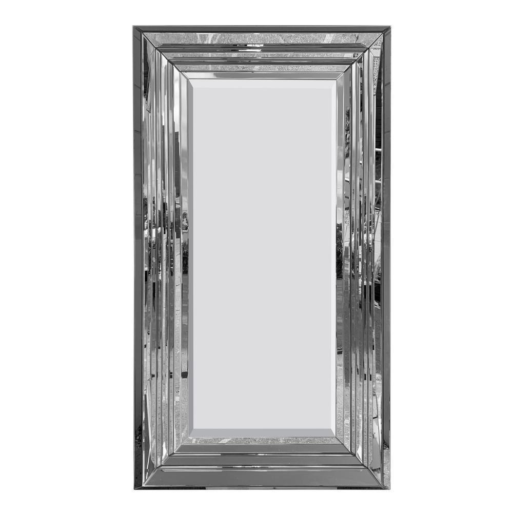 Boho Aesthetic Crystal Wave Leaner Mirror | Biophilic Design Airbnb Decor Furniture 