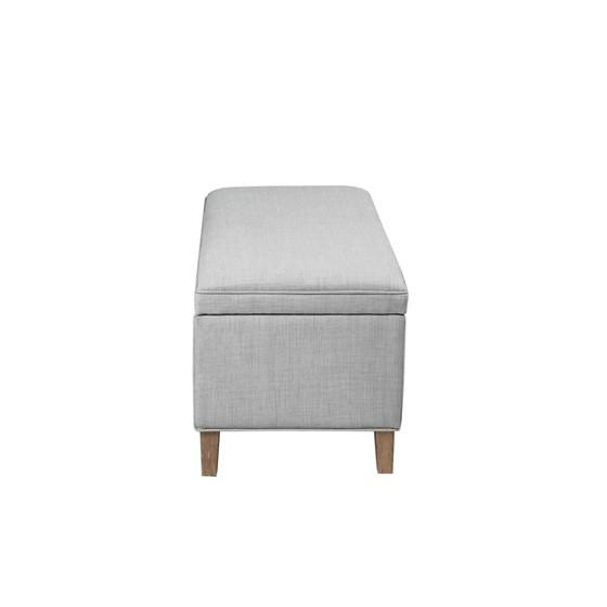 Boho Aesthetic Caymus | Modern Luxury Upholstered Storage Bench | Biophilic Design Airbnb Decor Furniture 