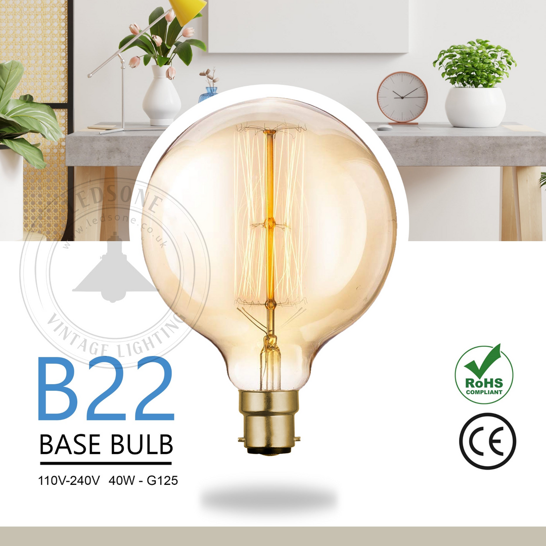 Boho Aesthetic B22 Dimmable Filament Vintage Light Bulb~4104 | Biophilic Design Airbnb Decor Furniture 
