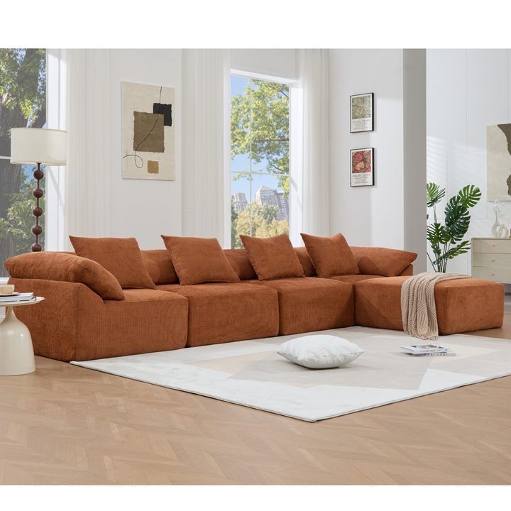Buy farmhouse furniture The Harvest House | Modern Farmhouse Crimson L Shaped Modular Sectional Sofa - Modern Cottage Farmhouse Furniture