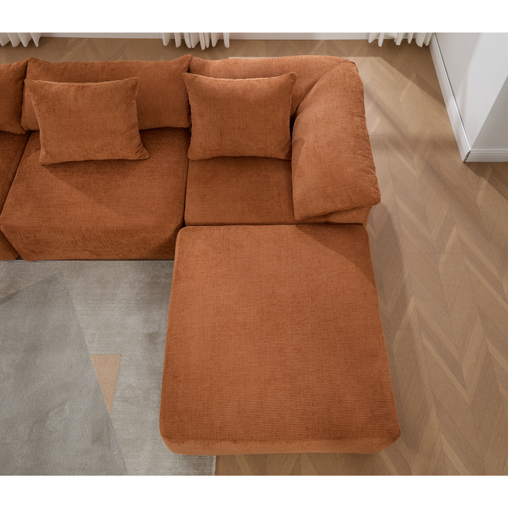 Buy farmhouse furniture The Harvest House | Modern Farmhouse Crimson L Shaped Modular Sectional Sofa - Modern Cottage Farmhouse Furniture