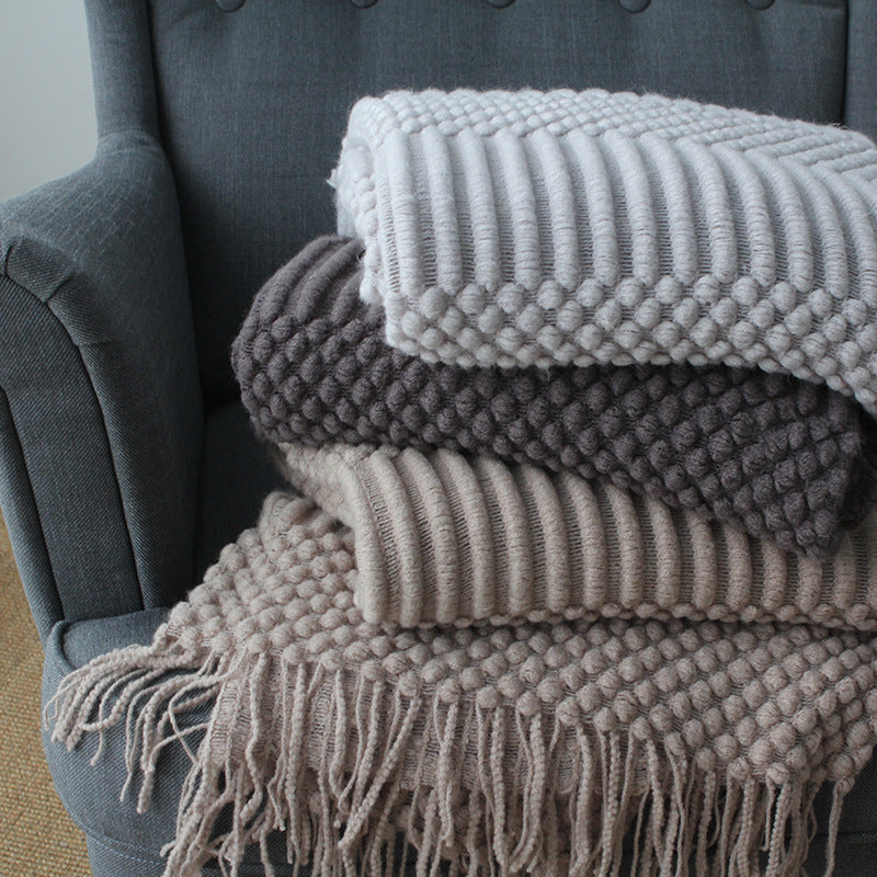 Buy farmhouse furniture Barnwood | Large Modern Neutral Modern Farmhouse Throw Blanket - Modern Cottage Farmhouse Furniture