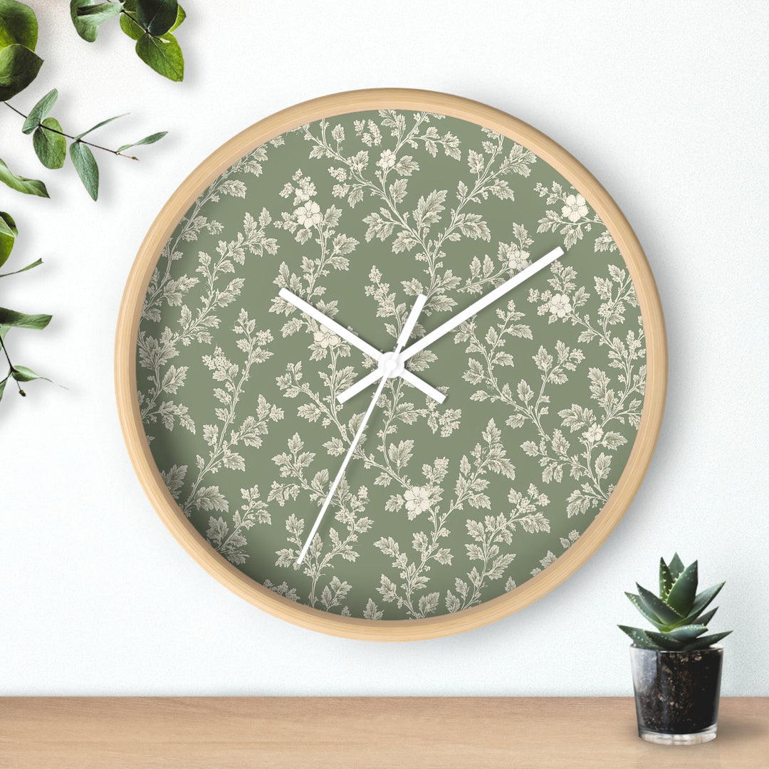 Buy farmhouse furniture Sage &amp; Cream Wall Clock — By. Artisan Blooms - Modern Cottage Farmhouse Furniture