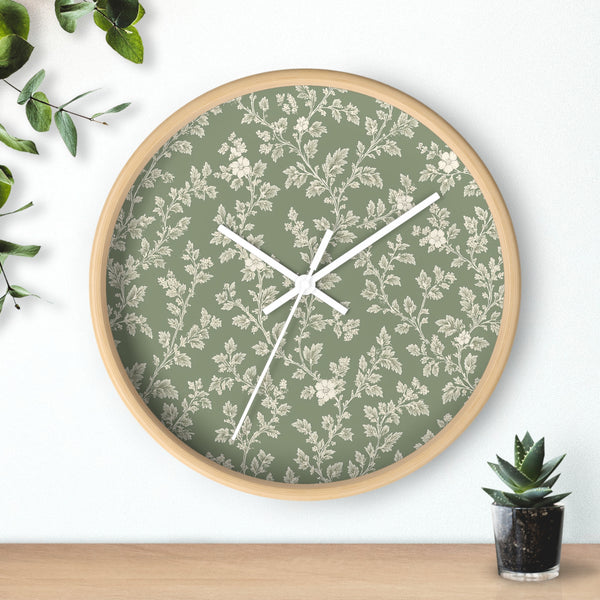 Buy farmhouse furniture Sage & Cream Wall Clock — By. Artisan Blooms - Modern Cottage Farmhouse Furniture