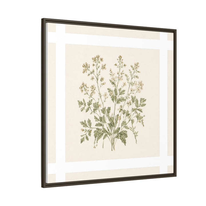 Sage &amp; Cream Framed Canvas Wall Art