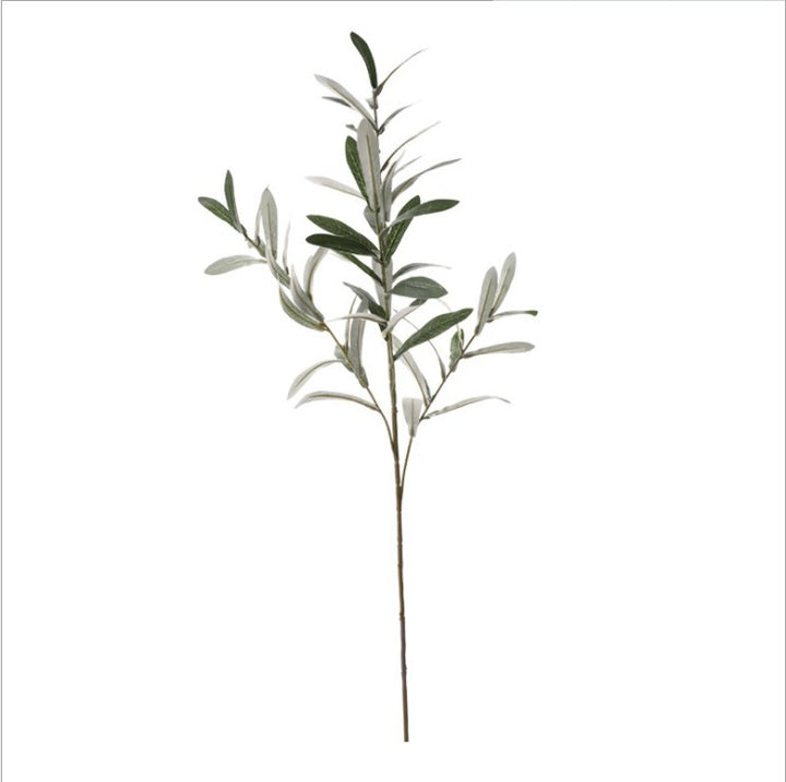 Tuscan Mediterranean Faux Olive Green Branch - Mediterranean Italian Contemporary Home Decor Furniture