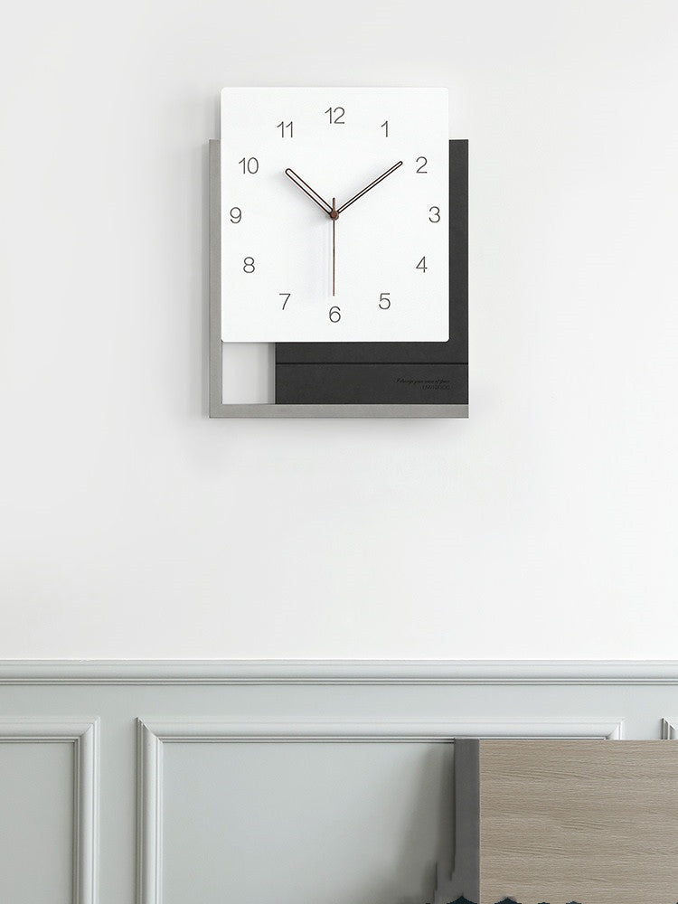 Verona | Modern Luxury Wooden Square Wall Clock - Mediterranean Italian Contemporary Home Decor Furniture