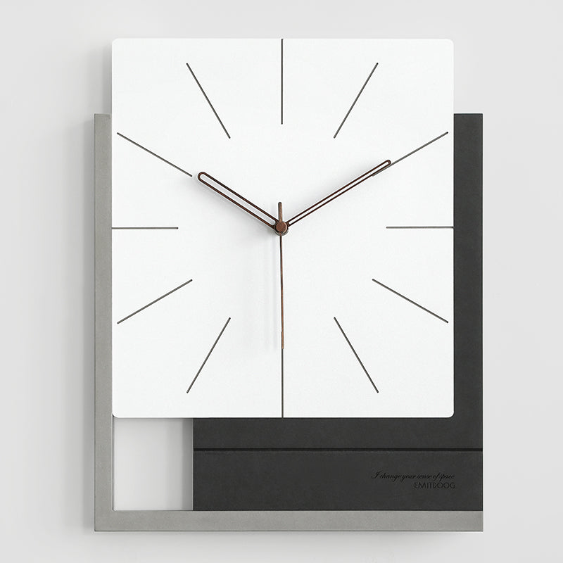 Verona | Modern Luxury Wooden Square Wall Clock - Mediterranean Italian Contemporary Home Decor Furniture