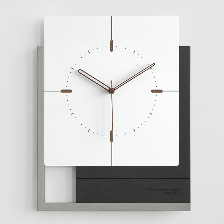 Verona | Modern Luxury Wooden Square Wall Clock - Mediterranean Italian Contemporary Home Decor Furniture