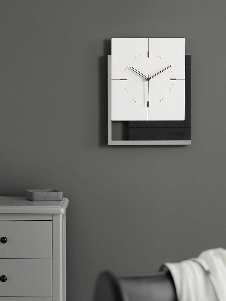 Verona | Modern Luxury Wooden Square Wall Clock - Mediterranean Italian Contemporary Home Decor Furniture
