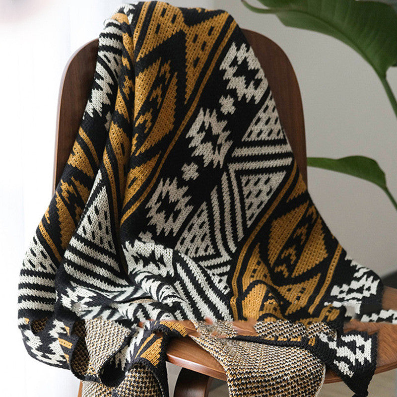 Buy farmhouse furniture Boho Farmhouse Soft Throw Blanket - Modern Cottage Farmhouse Furniture