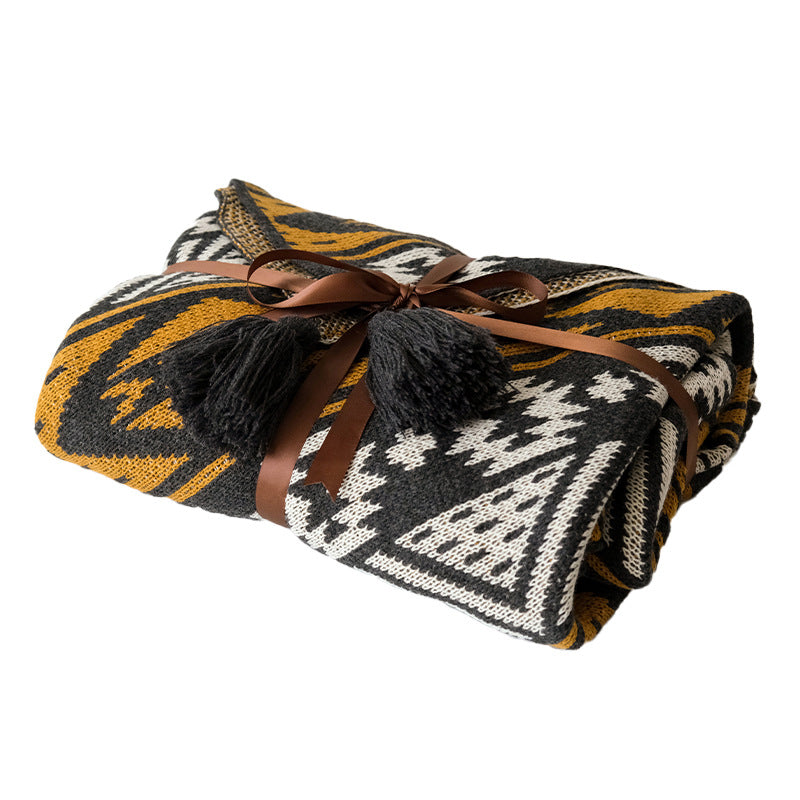 Buy farmhouse furniture Boho Farmhouse Soft Throw Blanket - Modern Cottage Farmhouse Furniture