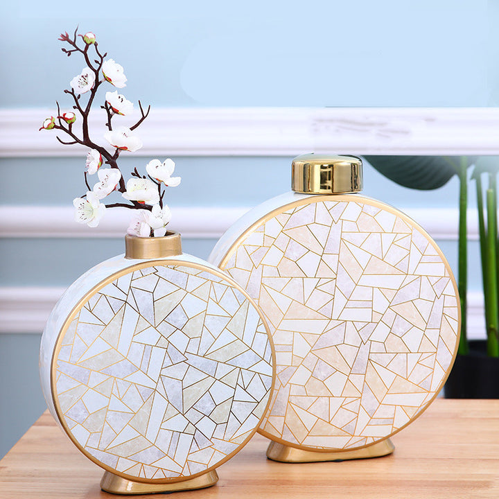 Villapiana Scalo | Mediterranean European-style Luxury Ceramic Vase - Mediterranean Italian Contemporary Home Decor Furniture