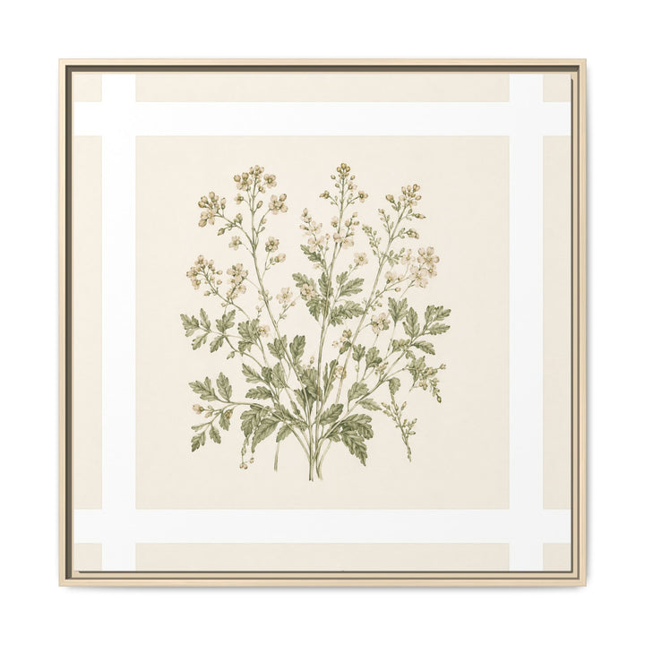 Sage &amp; Cream Framed Canvas Wall Art