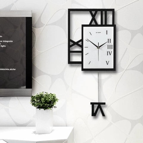 Toscana | Italian Modern Swinging Wall Clock - Mediterranean Italian Contemporary Home Decor Furniture