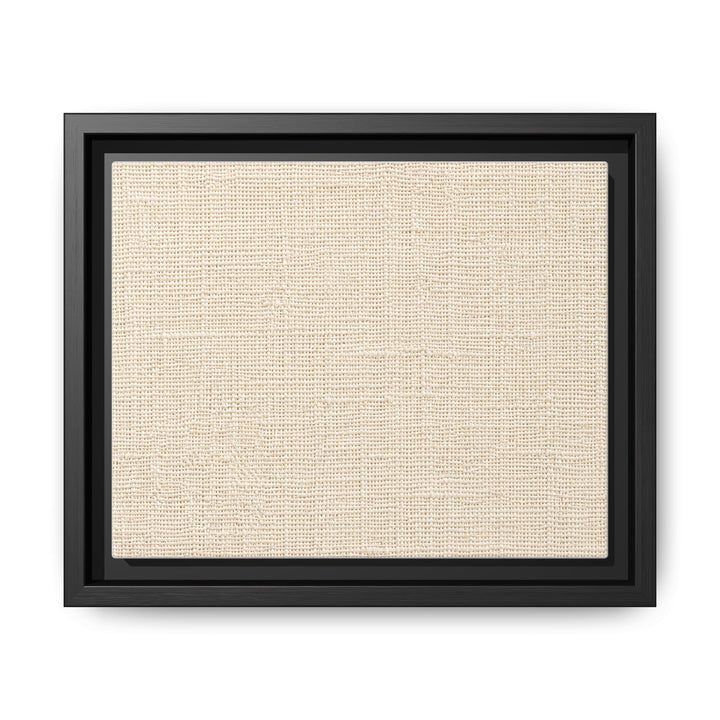 Woven Art Sage &amp; Cream Framed Canvas Wall Art