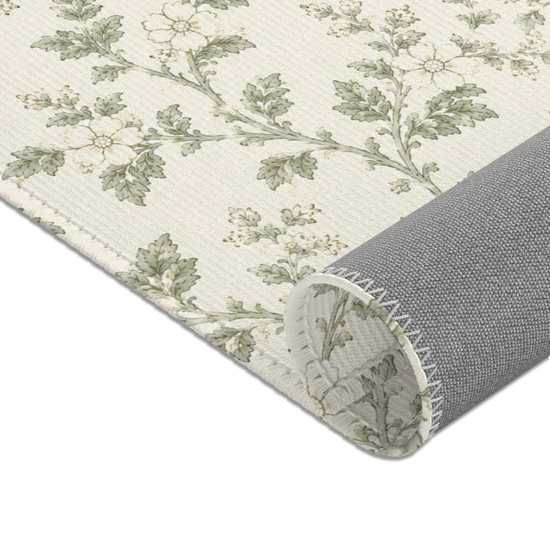 Vintage Botanical Cream &amp; Sage Accent Rug