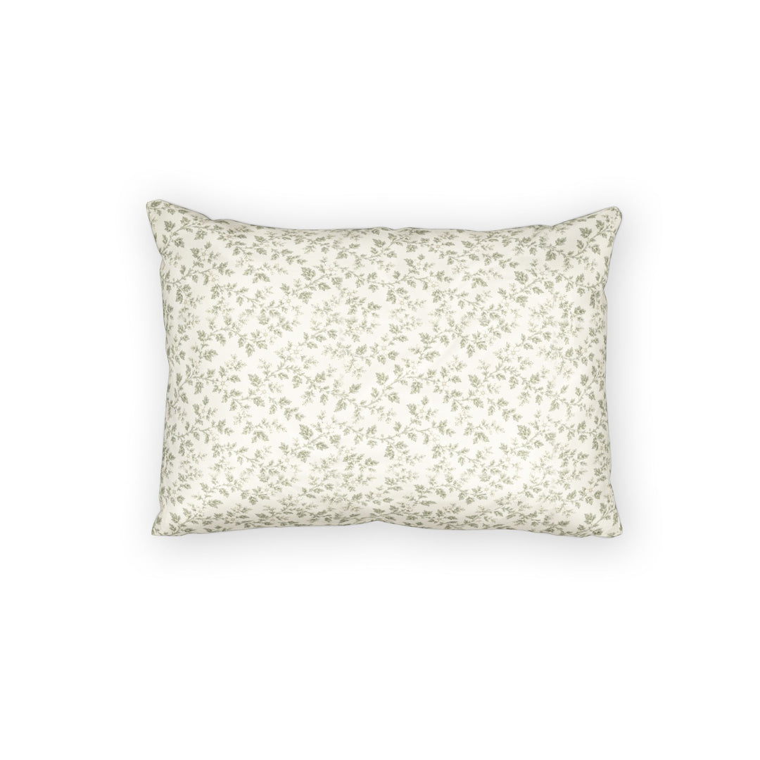 Sage Cotton Pillow Sham — Cream &amp; Sage Collection By. Artisan Blooms