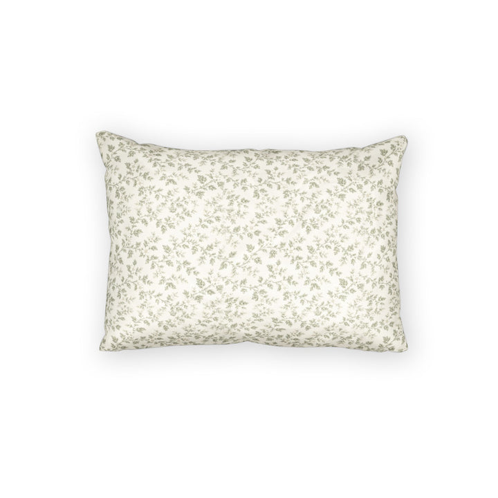 Sage Cotton Pillow Sham — Cream &amp; Sage Collection By. Artisan Blooms