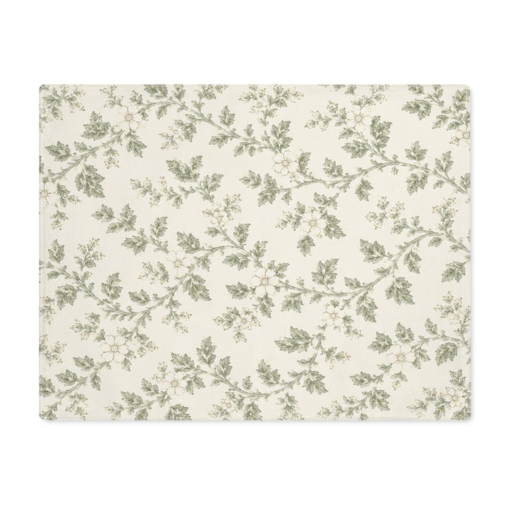 Buy farmhouse furniture Botanical Ivy Placemat — Green Vintage Leaf Table Mat - Modern Cottage Farmhouse Furniture