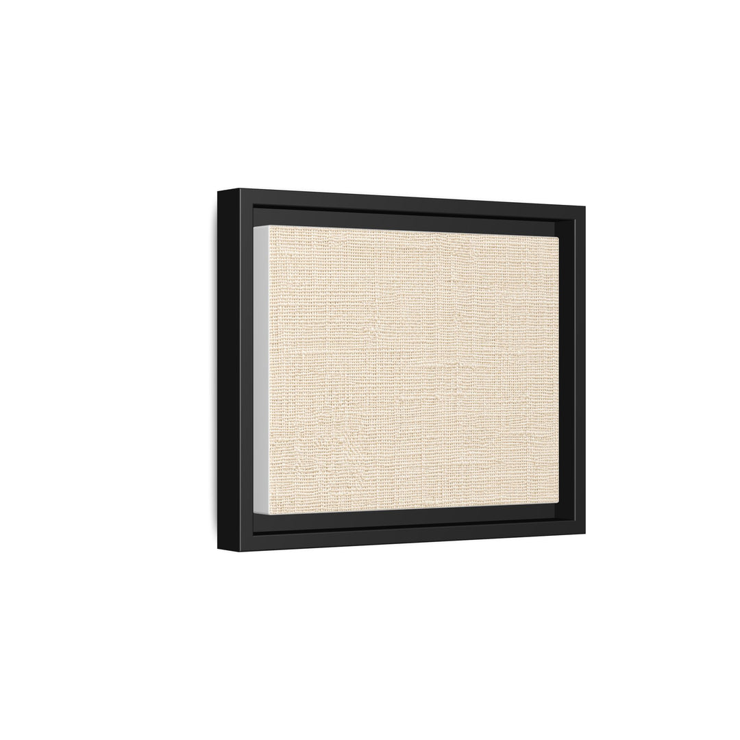 Woven Art Sage &amp; Cream Framed Canvas Wall Art
