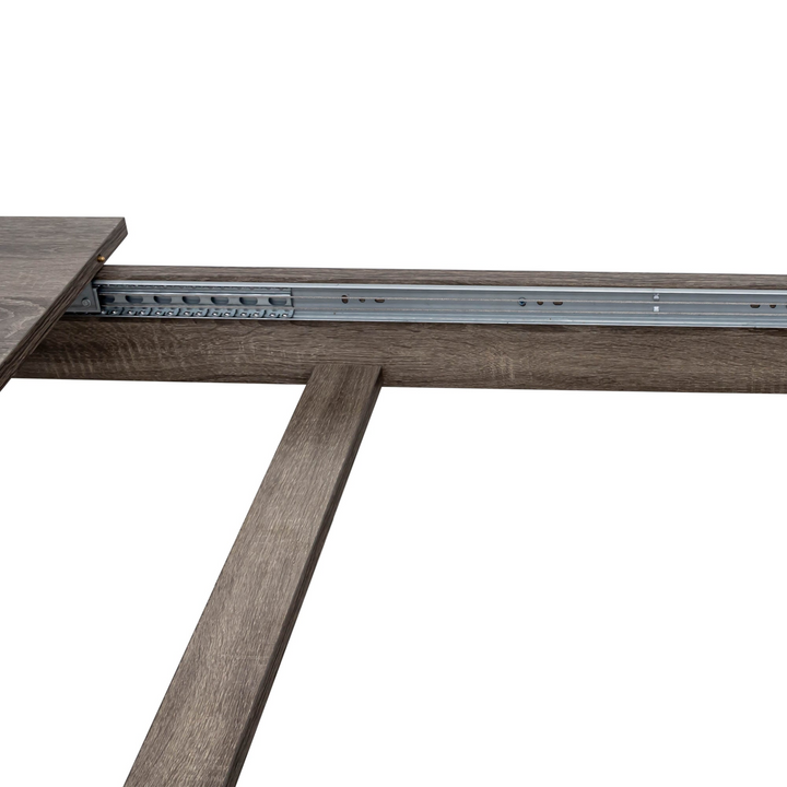 Large Oak Contemporary Wooden Extendable Dining Table - Mediterranean Italian Contemporary Home Decor Furniture