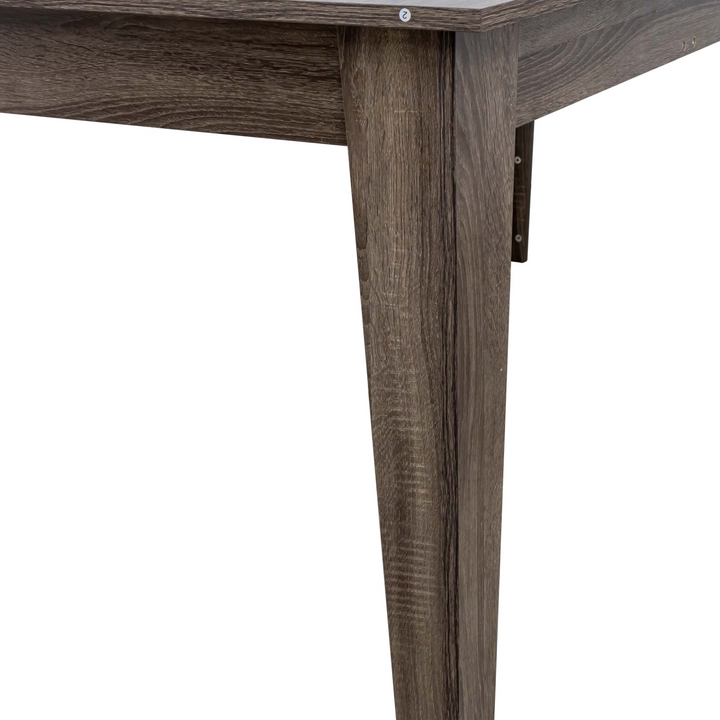 Large Oak Contemporary Wooden Extendable Dining Table - Mediterranean Italian Contemporary Home Decor Furniture