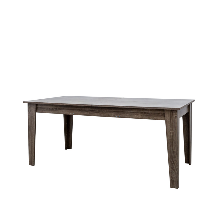 Large Oak Contemporary Wooden Extendable Dining Table - Mediterranean Italian Contemporary Home Decor Furniture