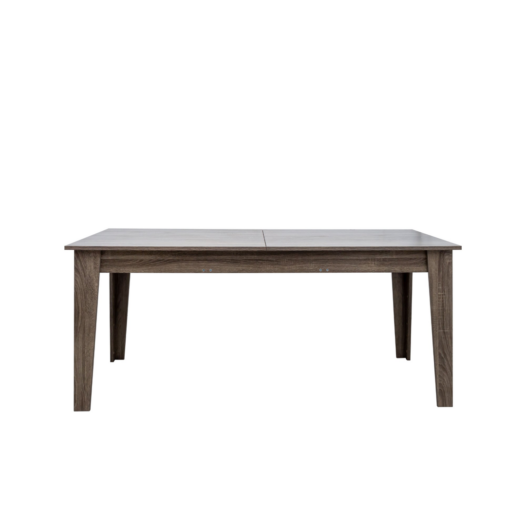 Large Oak Contemporary Wooden Extendable Dining Table - Mediterranean Italian Contemporary Home Decor Furniture