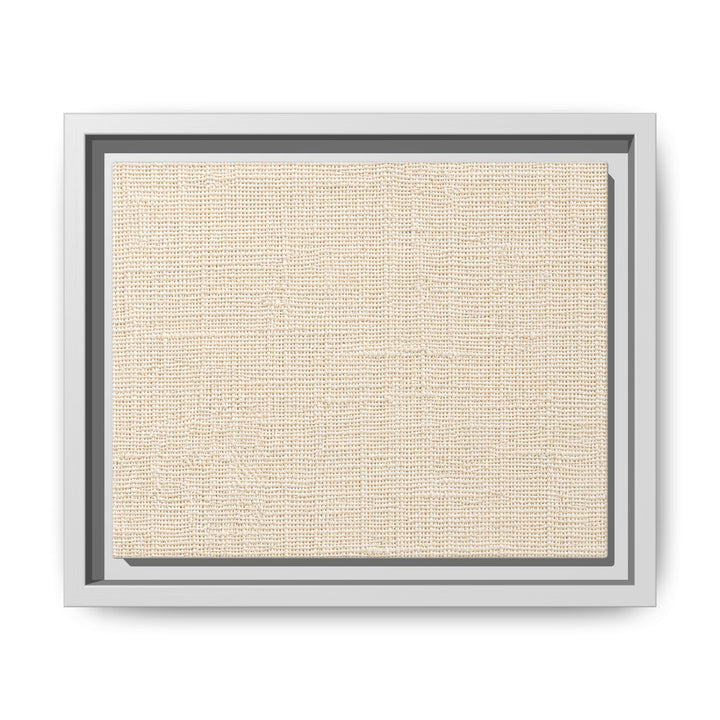 Woven Art Sage &amp; Cream Framed Canvas Wall Art