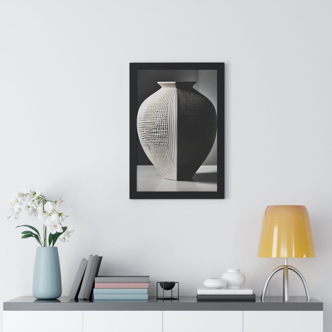 Boho Aesthetic O b s i d i a n - Bliss Framed Vertical Poster | Biophilic Design Airbnb Decor Furniture 