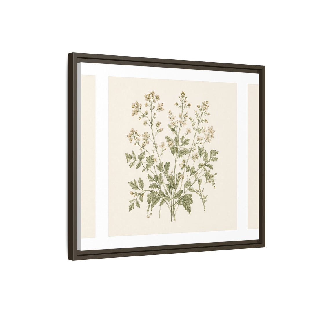 Sage &amp; Cream Framed Canvas Wall Art