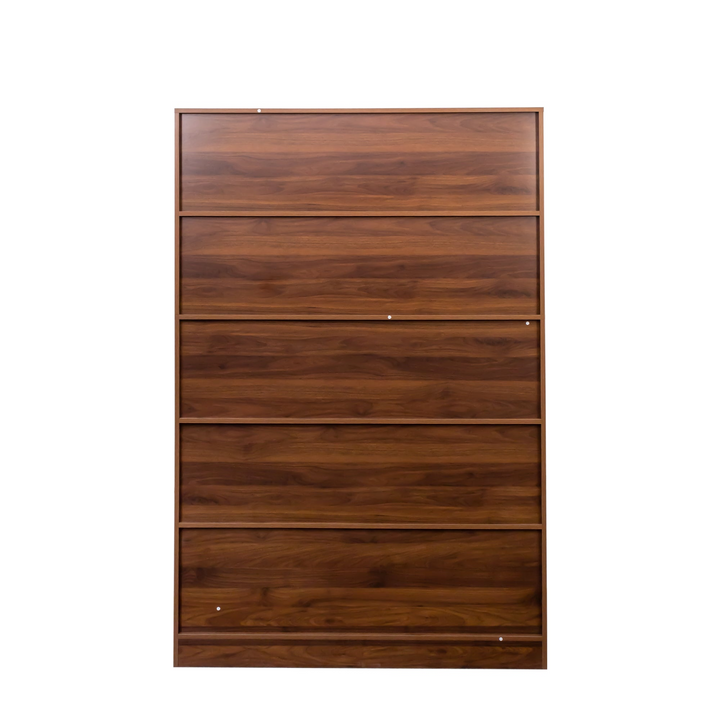 Buy farmhouse furniture Tall Wooden Brown Modern Cottage Farmhouse Style 4 Shelf Modern Farmhouse Bookshelf - Modern Cottage Farmhouse Furniture