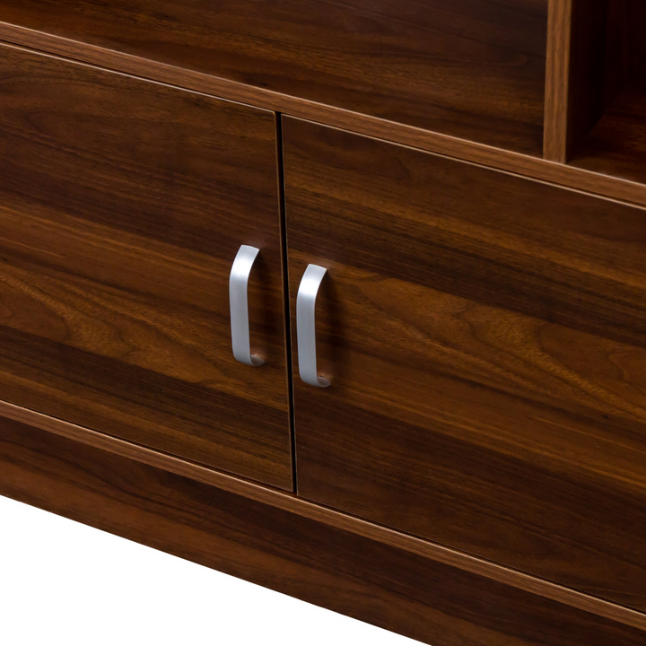 Buy farmhouse furniture Tall Wooden Brown Modern Cottage Farmhouse Style 4 Shelf Modern Farmhouse Bookshelf - Modern Cottage Farmhouse Furniture