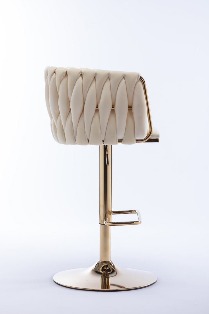 Buy farmhouse furniture Siena Oro Mediterranean Leather Bar Stools – Set of 2 - Modern Cottage Farmhouse Furniture