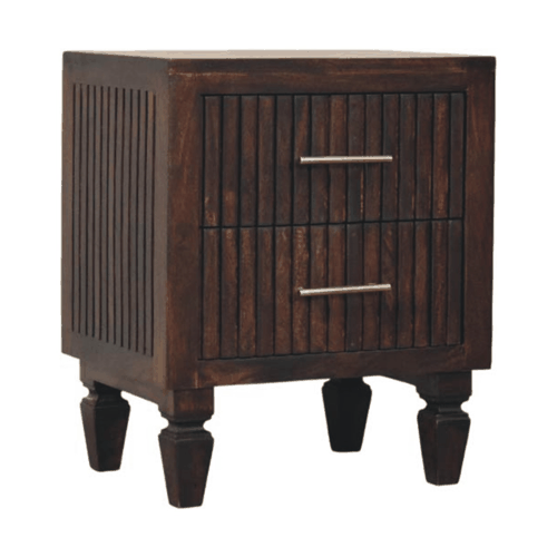 Buy farmhouse furniture Belmont 2 Real Wood Mediterranean Drawer Nightstand - Modern Cottage Farmhouse Furniture