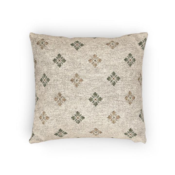 Woven Sage Clover Pillow - By Artisan Blooms