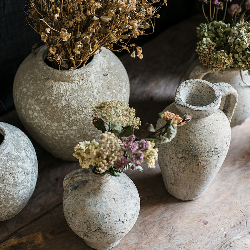 Buy farmhouse furniture Large Brisa Mediterranean Handmade Red Clay Pots - Modern Cottage Farmhouse Furniture