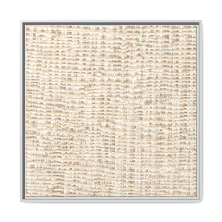 Woven Art Sage &amp; Cream Framed Canvas Wall Art