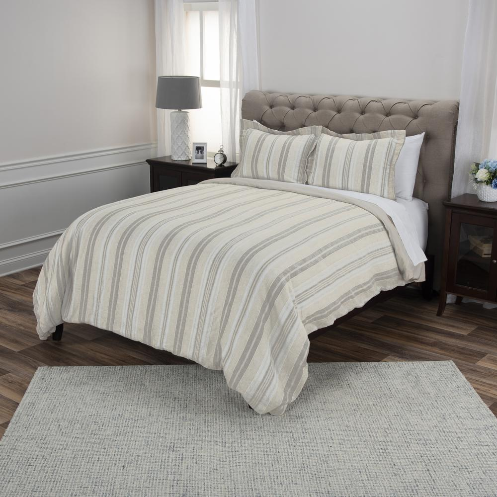 White Striped Duvet Cover 98