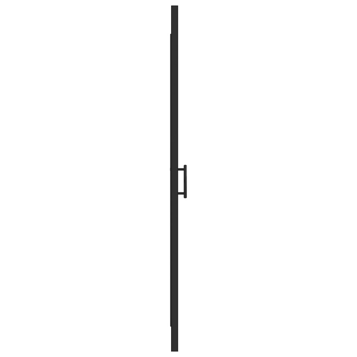 Boho Aesthetic vidaXL Shower Door 31.9"x76.8" Half Frosted Tempered Glass Black | Biophilic Design Airbnb Decor Furniture 