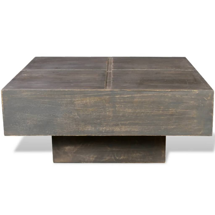 Boho Aesthetic Modern Luxury Modern Dark Brown Coffee Table | Biophilic Design Airbnb Decor Furniture 
