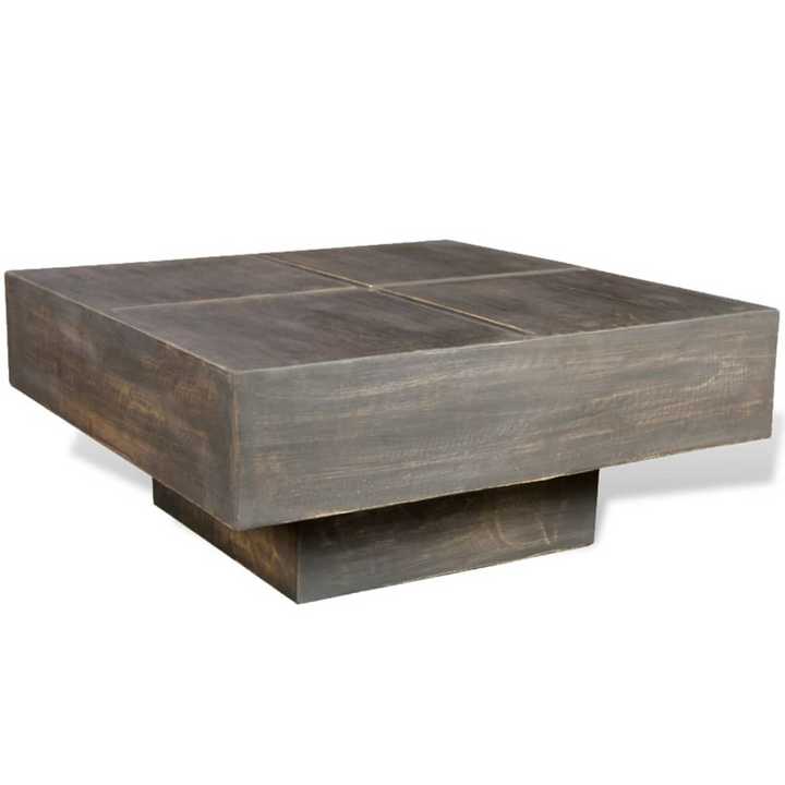 Boho Aesthetic Modern Luxury Modern Dark Brown Coffee Table | Biophilic Design Airbnb Decor Furniture 