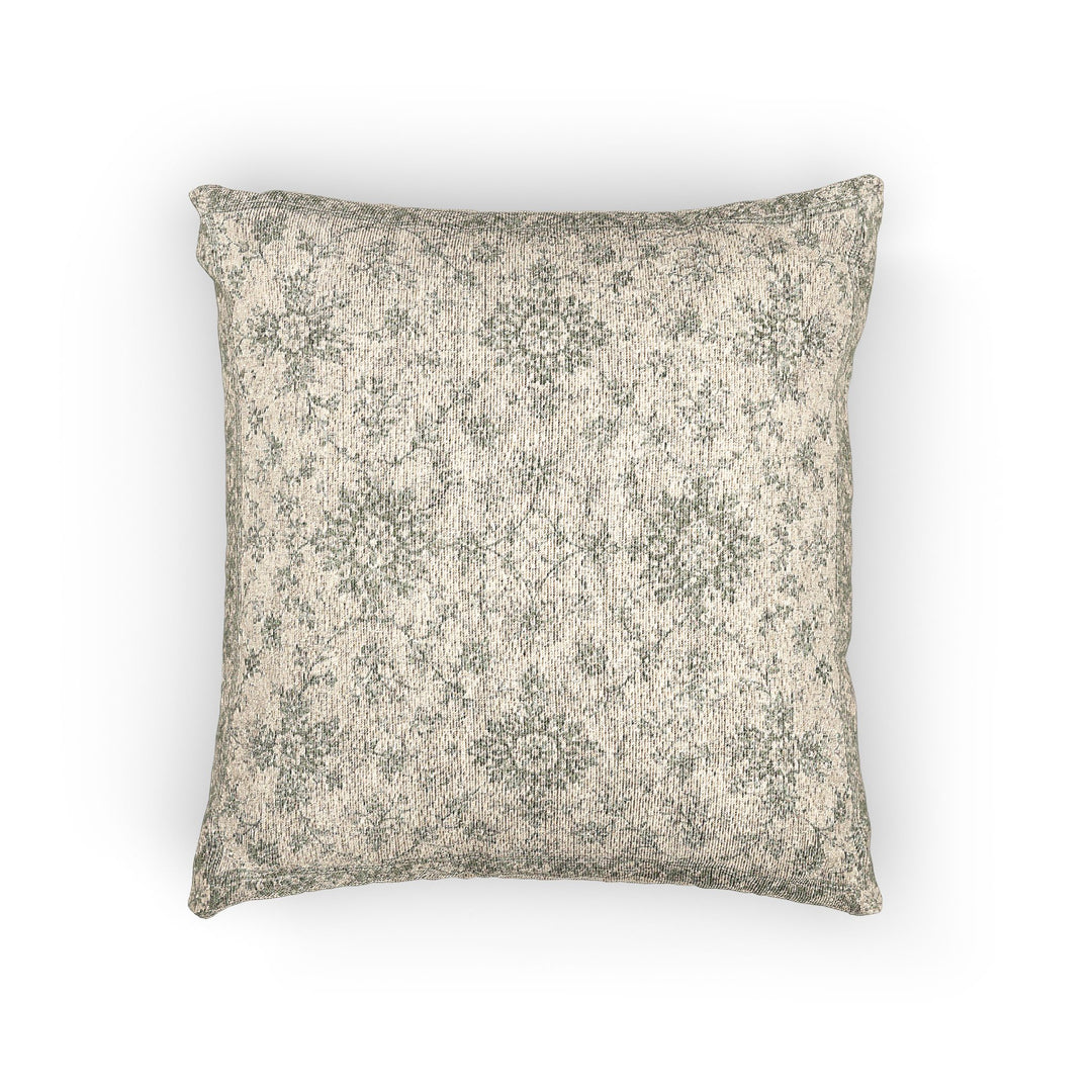 Sage Green &amp; Cream Woven Pillow By Artisan Blooms