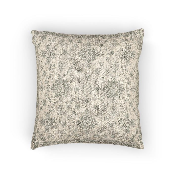 Sage Green &amp; Cream Woven Pillow By Artisan Blooms